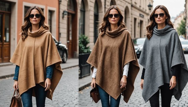Ponchos élégants pour tous : confort et style réunis